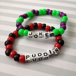 Joker and puddin Kandi bracelets